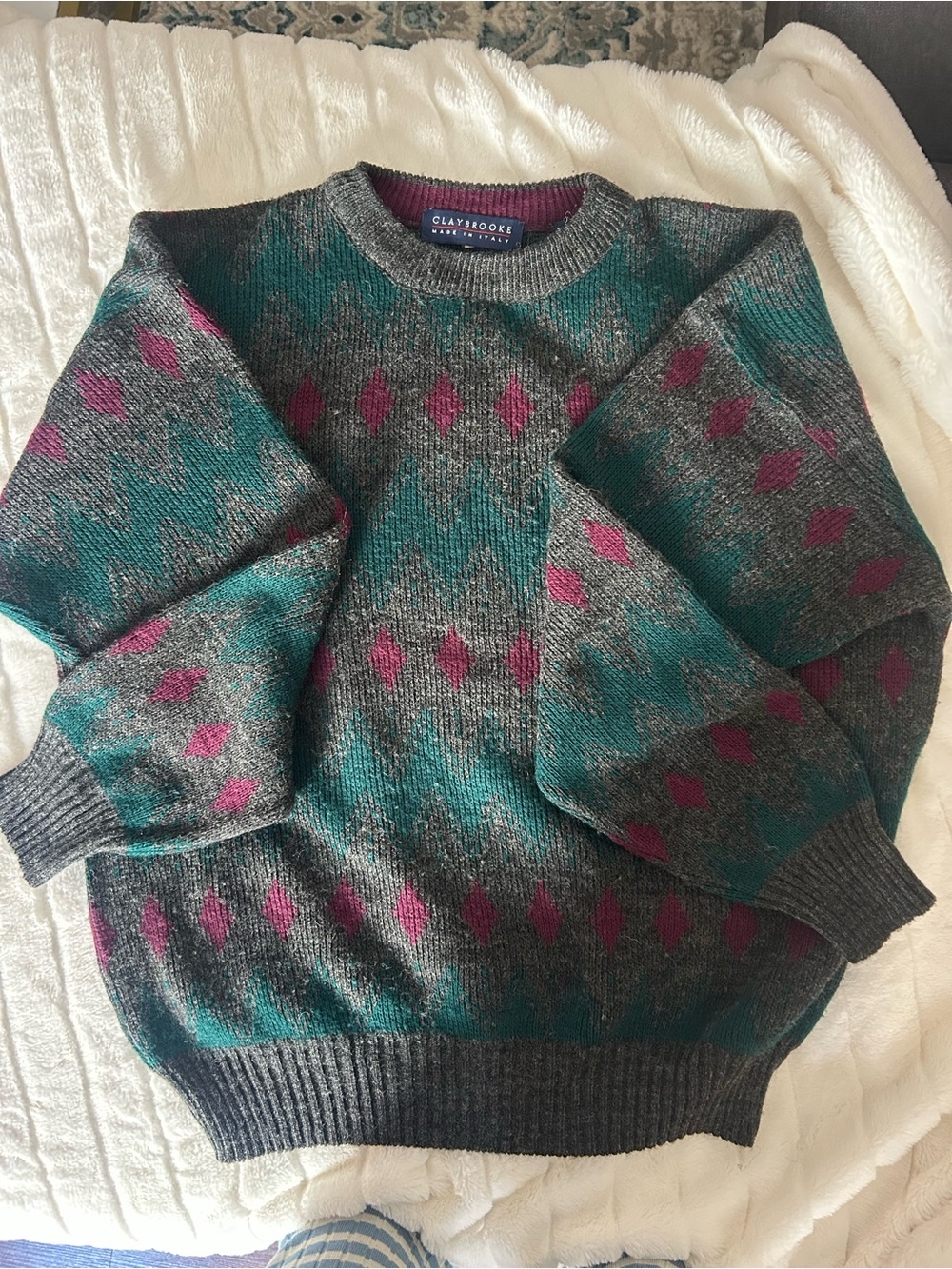 Vintage Claybrooke wool blend sweater